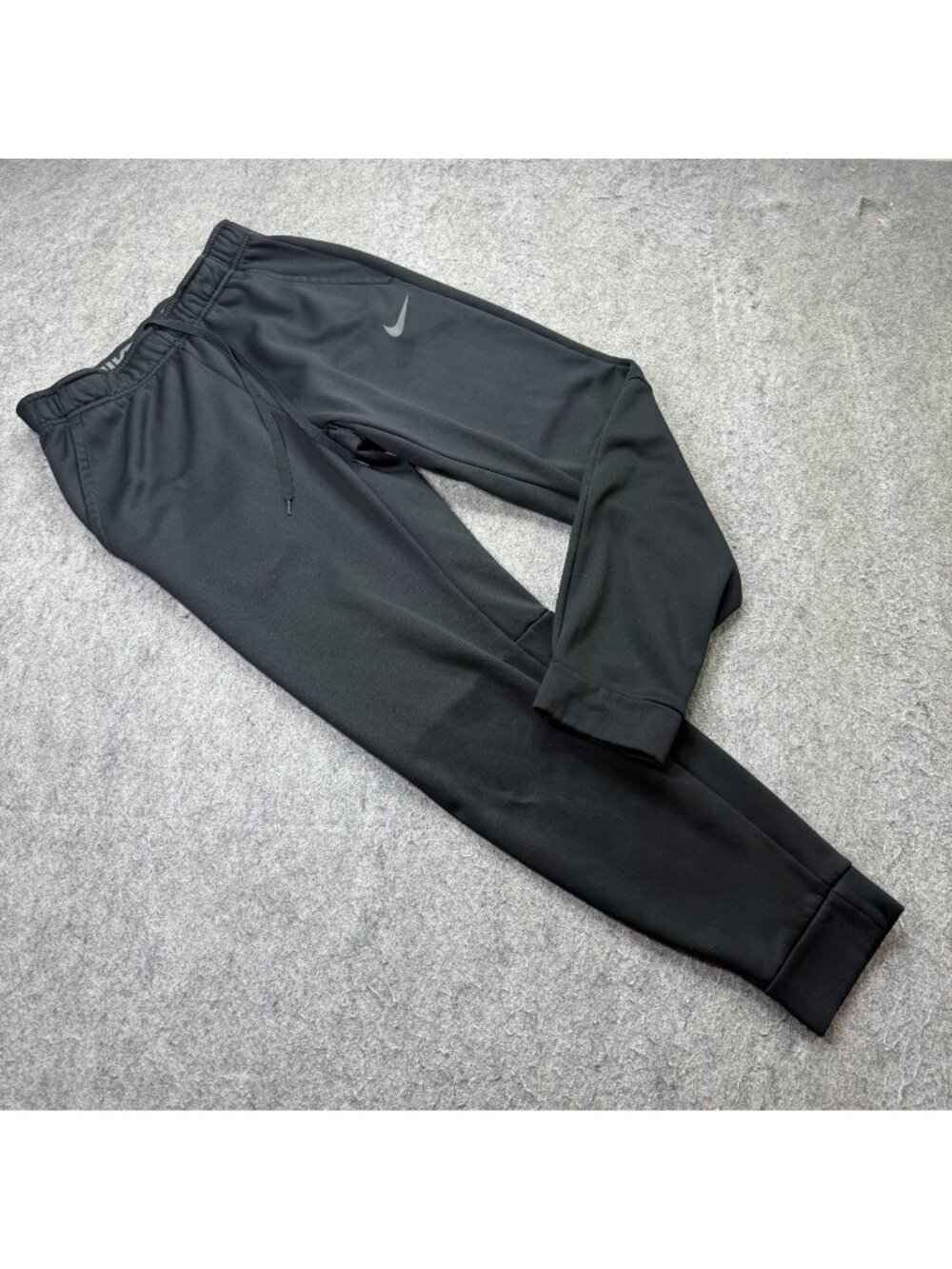 Nike THERMA-FIT Sweatpants Men M Black Fleece 29" Tapered Fitness Relaxed
